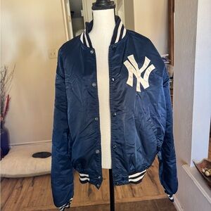 Vintage STARTER Navy Varsity Jacket with Logo